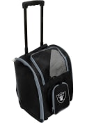 Las Vegas Raiders Premium Pet Carrier Luggage - Black