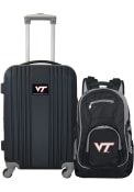 Virginia Tech Hokies Black 2-Piece Set Luggage