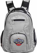 New Orleans Pelicans 19 Laptop Backpack - Grey