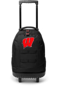 Wisconsin Badgers 18 Wheeled Tool Backpack - Black