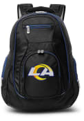 Los Angeles Rams 19 Laptop Navy Trim Backpack - Black