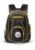Pittsburgh Steelers 19 Laptop Yellow Trim Backpack - Black