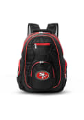 San Francisco 49ers 19 Laptop Red Trim Backpack - Black