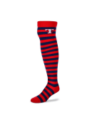Texas Rangers Womens Rugby Stripe Knee Socks - Red