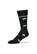 Dallas Stars Allover Logo Dress Socks - Black