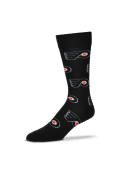 Philadelphia Flyers Allover Logo Dress Socks - Black