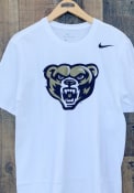 Nike Oakland University Golden Grizzlies White Logo Tee
