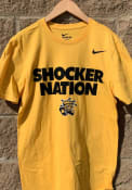 Nike Wichita State Shockers Gold Nation Tee