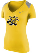 Wichita State Shockers Womens Nike Stadium T-Shirt - Gold