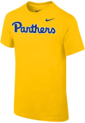 Pitt Panthers Youth Nike Panthers Wordmark T-Shirt - Gold