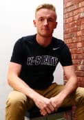 K-State Wildcats Nike Dri-FIT Arch Name T Shirt - Black