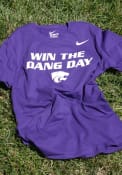 K-State Wildcats Nike Win the Dang Day T Shirt - Purple