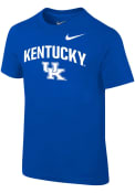 Kentucky Wildcats Boys Nike Arch Mascot T-Shirt - Blue