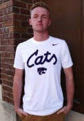 K-State Wildcats Nike Dri-FIT Cats Script T Shirt - White