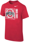 Ohio State Buckeyes Youth Nike LR Facility Sideline T-Shirt - Cardinal