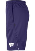Nike Mens Purple K-State Wildcats Coach Shorts