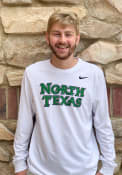 North Texas Mean Green Nike Dri-FIT Wordmark T Shirt - White