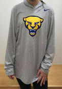 Pitt Panthers Nike Marled Hooded Sweatshirt - Grey