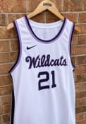K-State Wildcats Nike Retro Replica Basketball Jersey - White