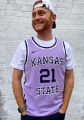 K-State Wildcats Nike Retro Replica Basketball Jersey - Purple