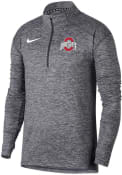Ohio State Buckeyes Nike Heather Element 1/4 Zip Pullover - Grey