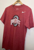 Ohio State Buckeyes Nike Marled T Shirt - Red