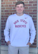 Ohio State Buckeyes Nike Club Fleece Crew Sweatshirt - White