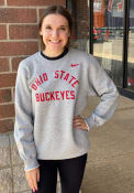 Ohio State Buckeyes Nike Club Fleece Crew Sweatshirt - Grey
