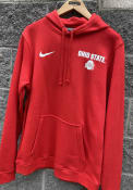 Ohio State Buckeyes Nike Club Fleece Hooded Sweatshirt - Red
