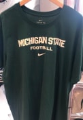 Michigan State Spartans Nike Core Football T Shirt - Green