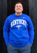 Kentucky Wildcats Nike Club Fleece Crew Sweatshirt - Blue
