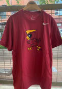 Iowa State Cyclones Nike Core Vintage Logo T Shirt - Cardinal