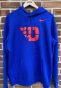 Dayton Flyers Nike Club Fleece Hooded Sweatshirt - Blue