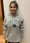 Penn State Nittany Lions Nike Club Fleece Hooded Sweatshirt - Grey