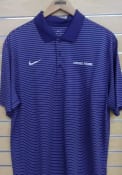 TCU Horned Frogs Nike Stadium Stripe Wordmark Polo Shirt - Purple