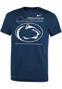 Penn State Nittany Lions Youth Nike Velocity Sideline T-Shirt - Navy Blue