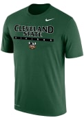 Cleveland State Vikings Nike Dri-FIT Flat Name Mascot T Shirt - Green