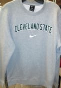Cleveland State Vikings Nike Club Fleece Crew Sweatshirt - Grey