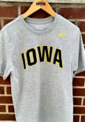 Iowa Hawkeyes Nike Dri-FIT Arch Name T Shirt - Grey