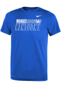 Kentucky Wildcats Youth Nike Legend Flat Name T-Shirt - Blue