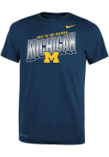 Michigan Wolverines Youth Nike Boxed T-Shirt - Navy Blue