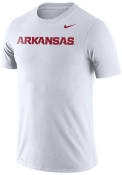 Arkansas Razorbacks Nike Legend Wordmark T Shirt - White
