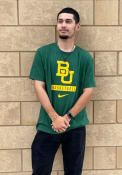 Baylor Bears Nike Core Basketball T Shirt - Green