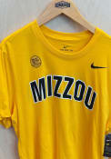 Missouri Tigers Nike Dri-FIT Arch Name T Shirt - Gold