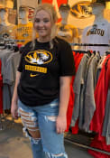 Missouri Tigers Nike Core Baseball T Shirt - Black