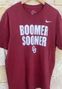 Oklahoma Sooners Nike Core Slogan T Shirt - Crimson
