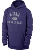 Nike Youth Purple K-State Wildcats Retro Team Name Hooded Sweatshirt