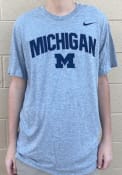 Michigan Wolverines Nike Velocity T Shirt - Grey