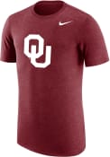 Oklahoma Sooners Nike Tri-Blend Fashion T Shirt - Crimson