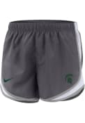 Michigan State Spartans Womens Nike Tempo Shorts - Grey